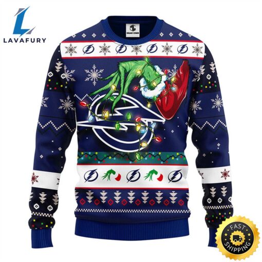 Tampa Bay Lightning Grinch Christmas Ugly Sweater