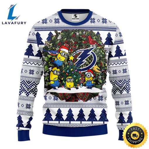 Tampa Bay Lightning Minion Christmas Ugly Sweater