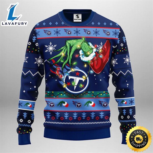Tennessee Titans Grinch Christmas Ugly Sweater