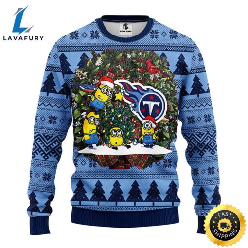 Tennessee Titans Minion Christmas Ugly Sweater