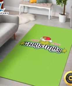 The Grinch Christmas 3D Area Rug Full Printing Living Room