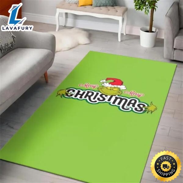 The Grinch Christmas 3D Area Rug Full Printing Living Room