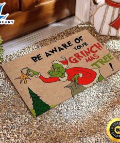 The Grinch Christmas Decorations Rug…