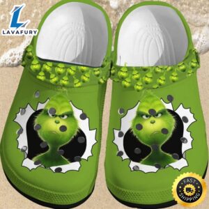 The Grinch Face Angry Scratch Christmas Grinchmas Clogs Shoes