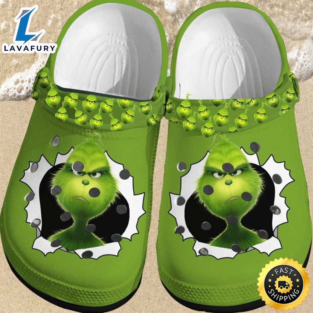 Grinch Christmas Crocband Clog Crocs Shoes For Men Women -Lavafury