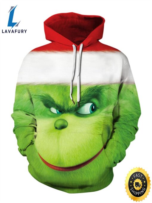 The Grinch Light Green Hoodie Polyester Long Sleeves Hoodie