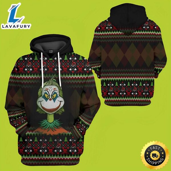 The Joker Face Grinch Funny Christmas Hoodies The Grinch Hoodie