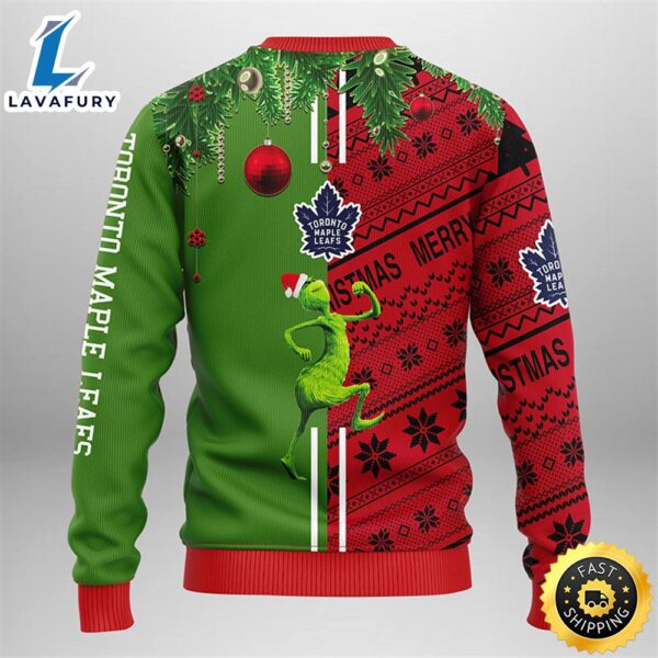 Toronto Maple Leafs Grinch & Scooby-doo Christmas Ugly Sweater