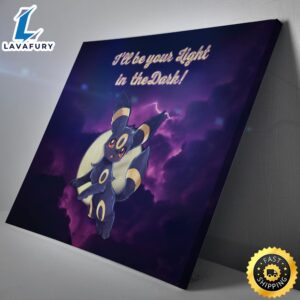 Umbreon Light in the Dark Pokemon Canvas Print Wall Art 2 awzaxh.jpg