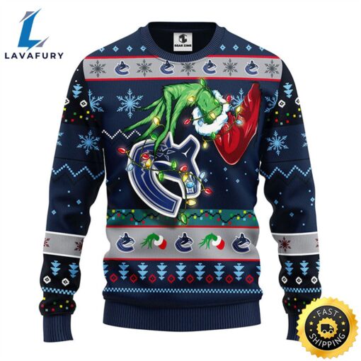 Vancouver Canucks Grinch Christmas Ugly Sweater