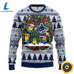 Vancouver Canucks Minion Christmas Ugly…