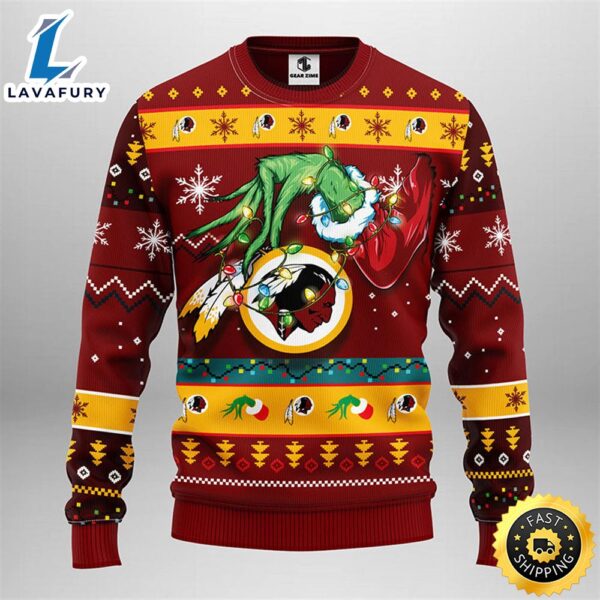 Washington Redskins Grinch Christmas Ugly Sweater