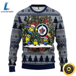 Winnipeg Jets Minion Christmas Ugly…