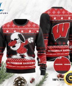 Wisconsin Badgers Snoopy Dabbing Ugly…