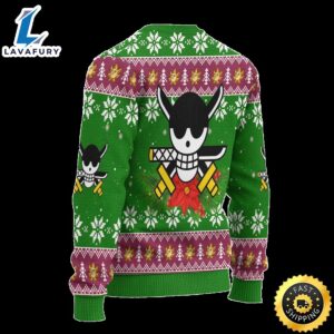 Zoro One Piece Anime Ugly Christmas Sweater 2 atpvo5.jpg