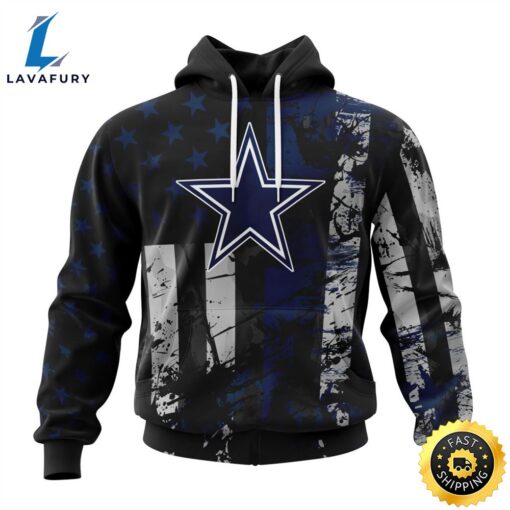 Personalized Dallas Cowboys Classic Grunge American Flag Vetaran 3D Shirt Unisex