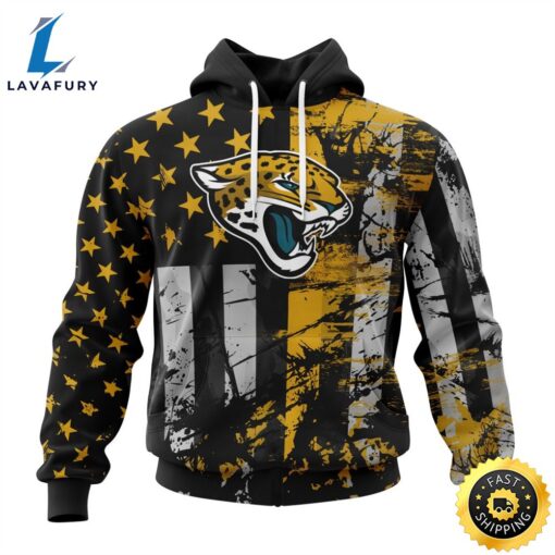 Personalized Jacksonville Jaguars Classic Grunge American Flag Vetaran 3D Shirt Unisex