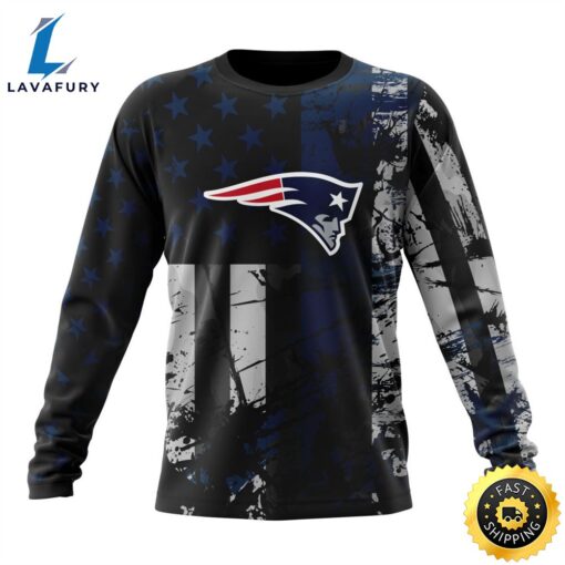 Personalized New England Patriots Classic Grunge American Flag Vetaran 3D Shirt Unisex