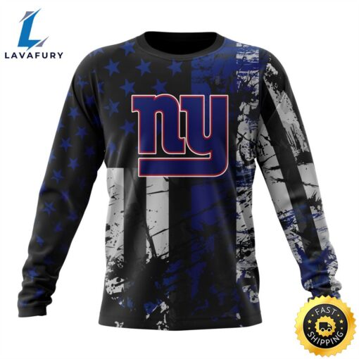 Personalized New York Giants Classic Grunge American Flag Vetaran 3D Shirt Unisex