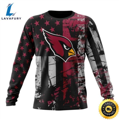 Personalized Arizona Cardinals Classic Grunge American Flag Vetaran 3D Shirt Unisex