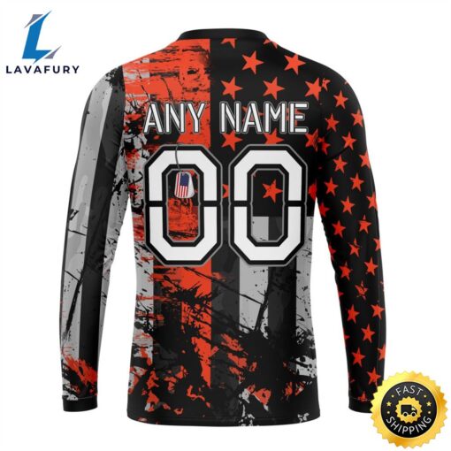 Personalized Cleveland Browns Classic Grunge American Flag Vetaran 3D Shirt Unisex