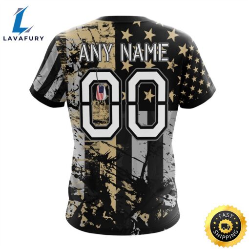 Personalized New Orleans Saints Classic Grunge American Flag Vetaran 3D Shirt Unisex