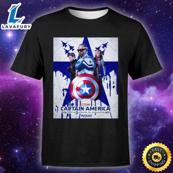 Anthony Mackie Captainamerica In The 4th Film In The Franchise New World Order May 3, 2024 Unisex T-shirt