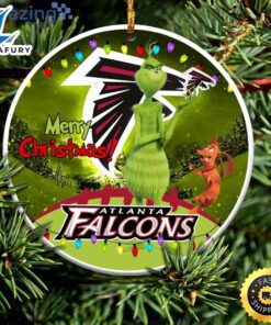 Atlanta Falcons NFL Funny Grinch Christmas Ornaments