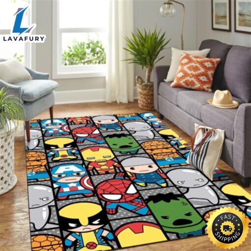 Avengers Chibi Marvel Movie 2023 Marvel Christmas Rug