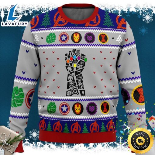 Avengers Gauntlet Thanos Marvel Film Marvel Christmas Sweater