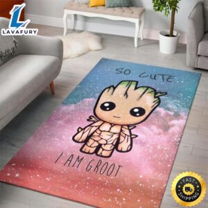 Baby Groot Cute Kids Room Area Rug Rugs For Living Room Rug Home Decor