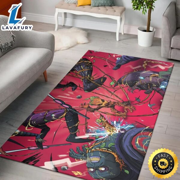 Baby Groot Guardians Of The Gala Rugs Living Room Carpet