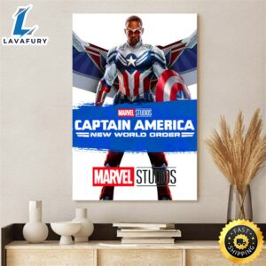Captain America New World Order (Streaked Poster) Canvas