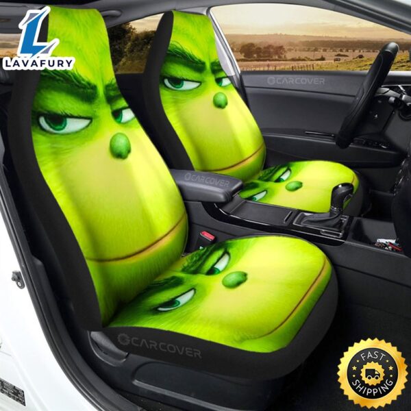 Christmas Grinch Car Seat Covers Custom Car Interior Accessories