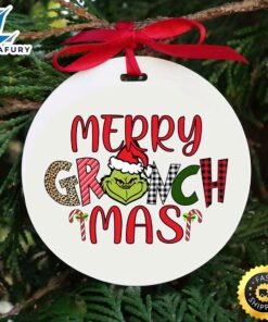 Christmas Merry The Grinch Cute Grinch Tree Ornament