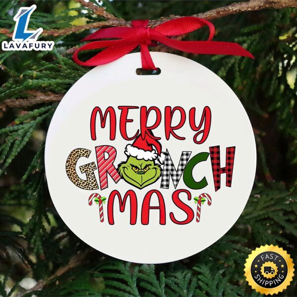 Christmas Merry The Grinch Cute Grinch Tree Ornament