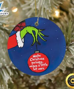 Christmas Wreath Grinch And Max 2023 Grinch Arm Holding Ornament