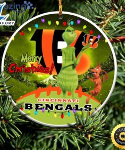Cincinnati Bengals NFL Funny Grinch Christmas Ornaments