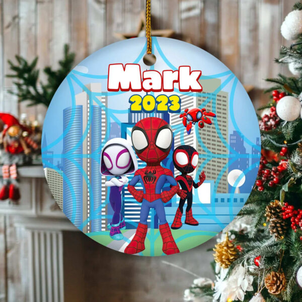 Custom Spidey Ornaments 2023, Marvel Christmas Ornament