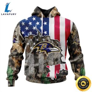 Customized NFL Baltimore Ravens USA Flag Camo Realtree Hunting Unisex Tshirt 1 xial9i.jpg