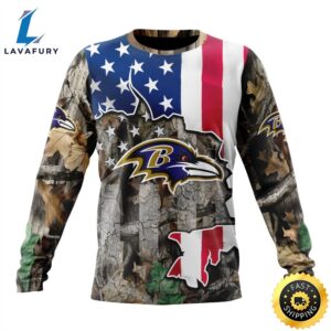 Customized NFL Baltimore Ravens USA Flag Camo Realtree Hunting Unisex Tshirt 3 tckmt2.jpg