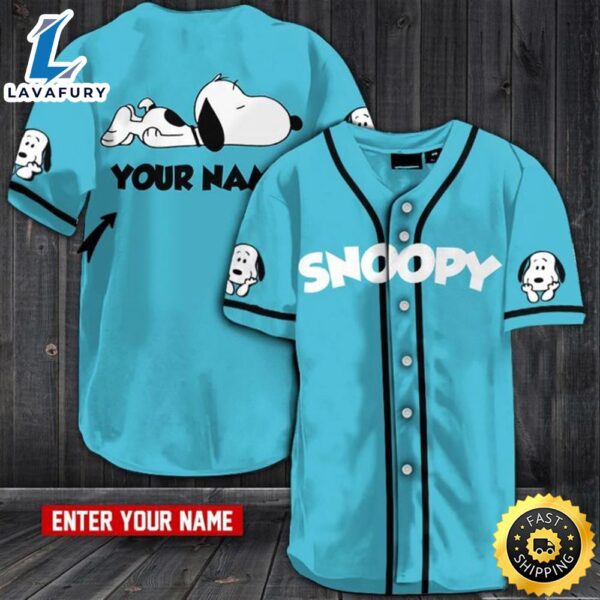 Cute Snoopy Baseball Custom Gift For Lover Jersey