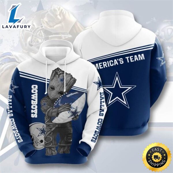 Dallas Cowboys I Am Groot Star Wars 3d Hoodie All Over Print