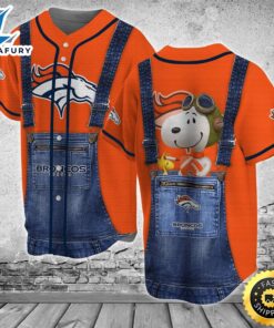 Denver Broncos Snoopy Baseball Jersey…