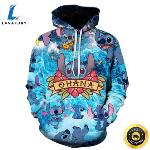 Disney Lilo Stitch Hoodie 3d