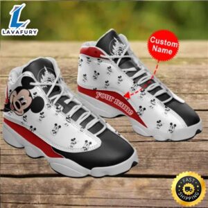 Disney Mickey Mouse Personalized Name Air JD13 Sneakers Shoes