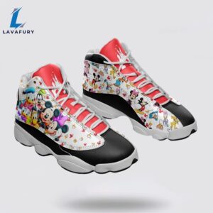 Disney Mickey Mouse With Friend Air Jordan 13 Sneaker Shoes