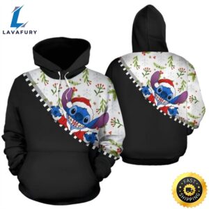 Disney Stitch Christmas 3d All Over Print Hoodie