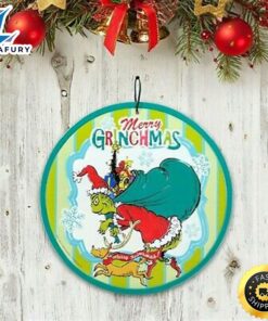 Dr. Seuss The Grinch Merry Grinchmas Grinch Arm Holding Ornament