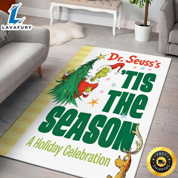 Dr. Seuss’s Tis the Season A Holiday Celebration Grinch Christmas Rug